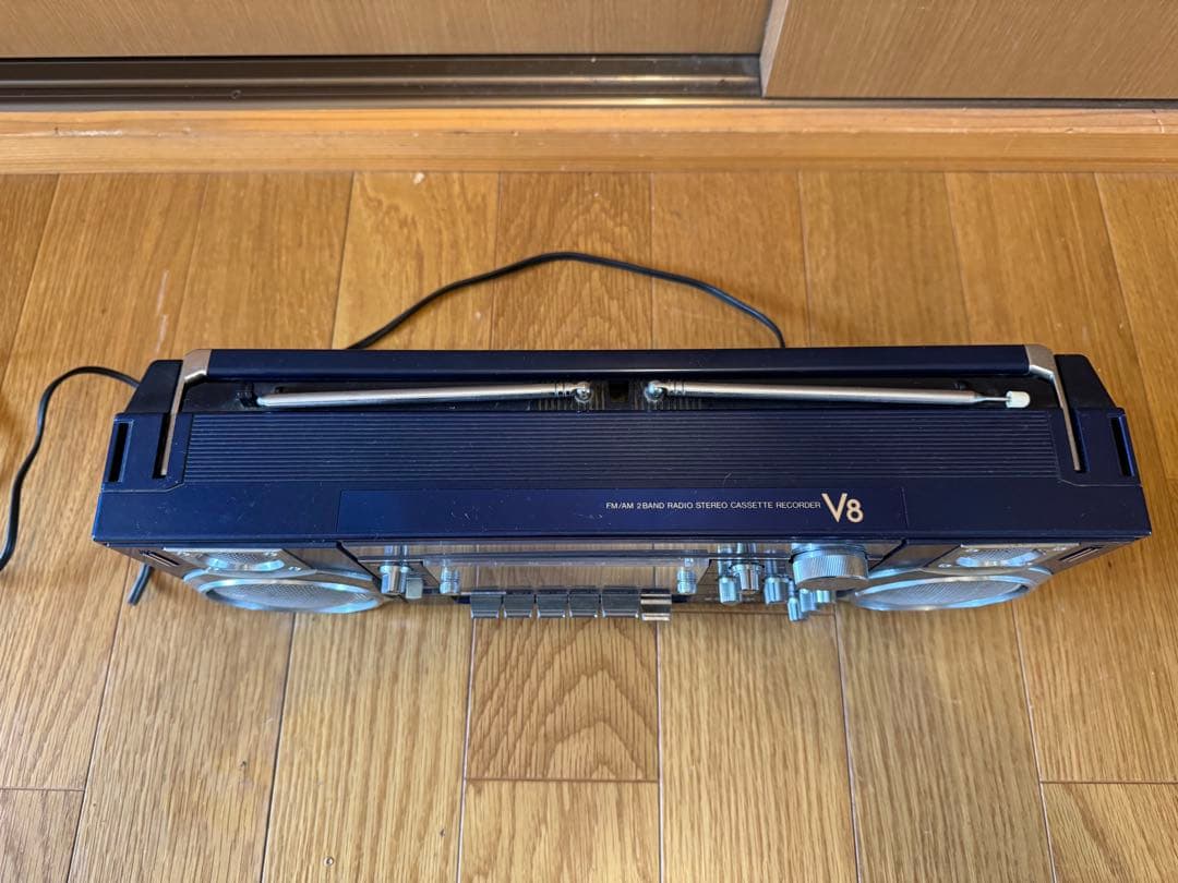 通電確認済み　SANYO MR-V8 ラジカセ 昭和レトロ　レトロラジカセ