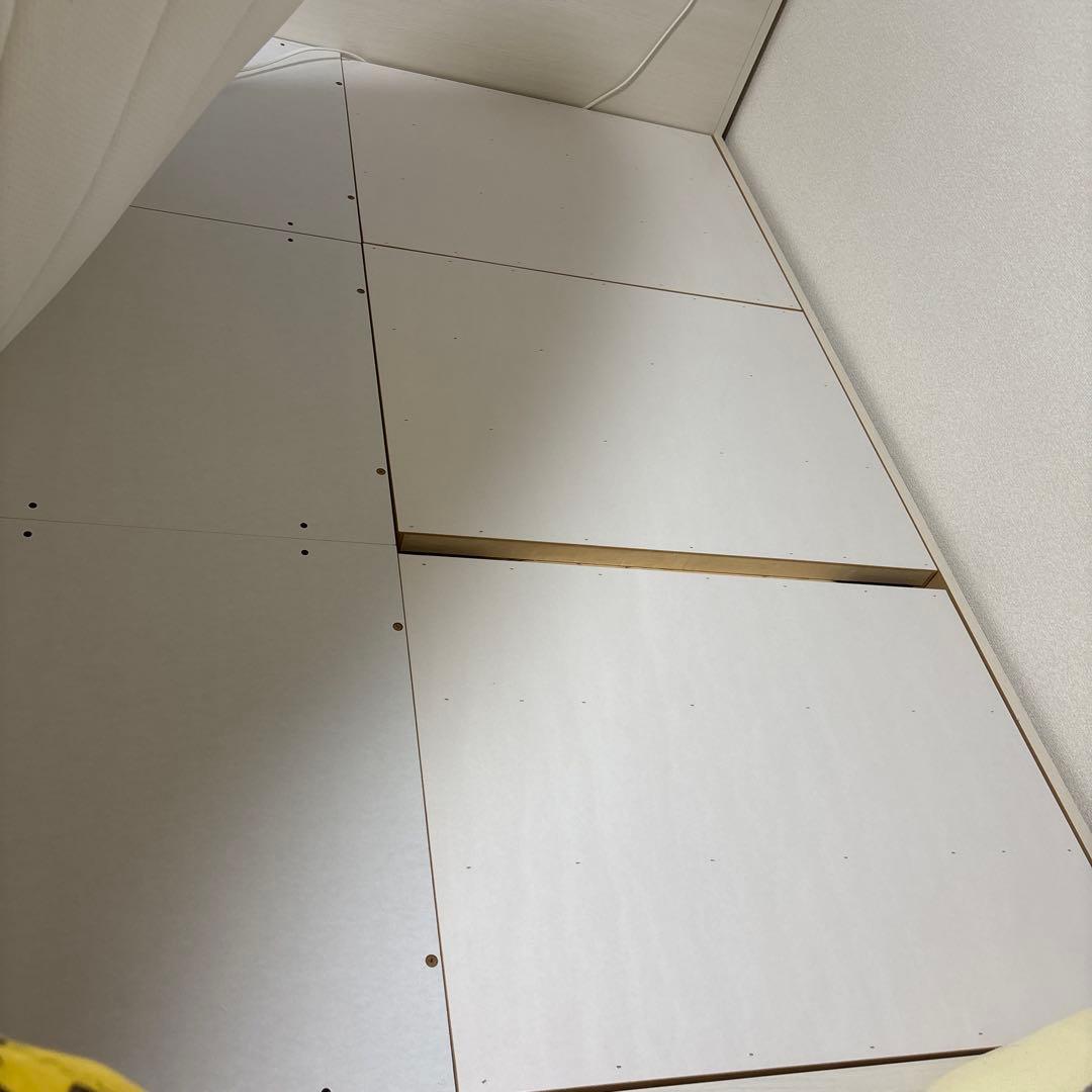 【たかさん専用】ニトリ ダブルベッドフレーム ホワイト 引き出し付き