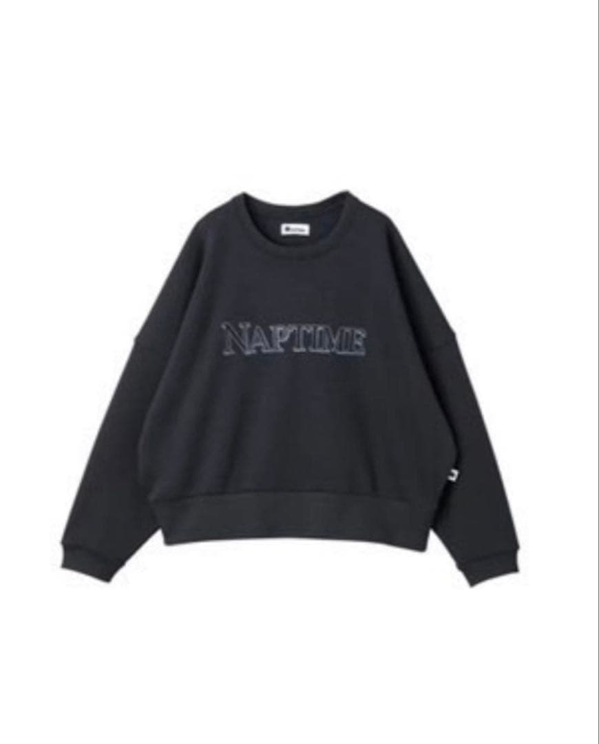 Naptime プルオーバースウェットBLACK×BLACK L