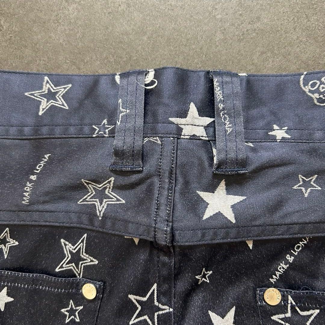 MARK &LONA マーク&ロナ ゴルフパンツ メンズ Mサイズ ネイビー色