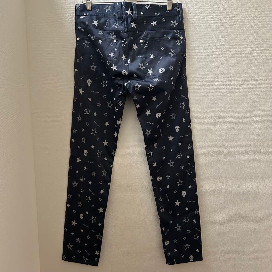 MARK &LONA マーク&ロナ ゴルフパンツ メンズ Mサイズ ネイビー色