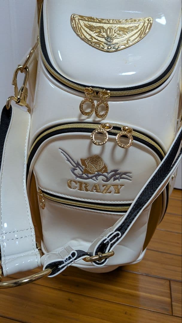 CRAZY スタンド式キャディバッグ「ローズ＆バタフライ」モデル
