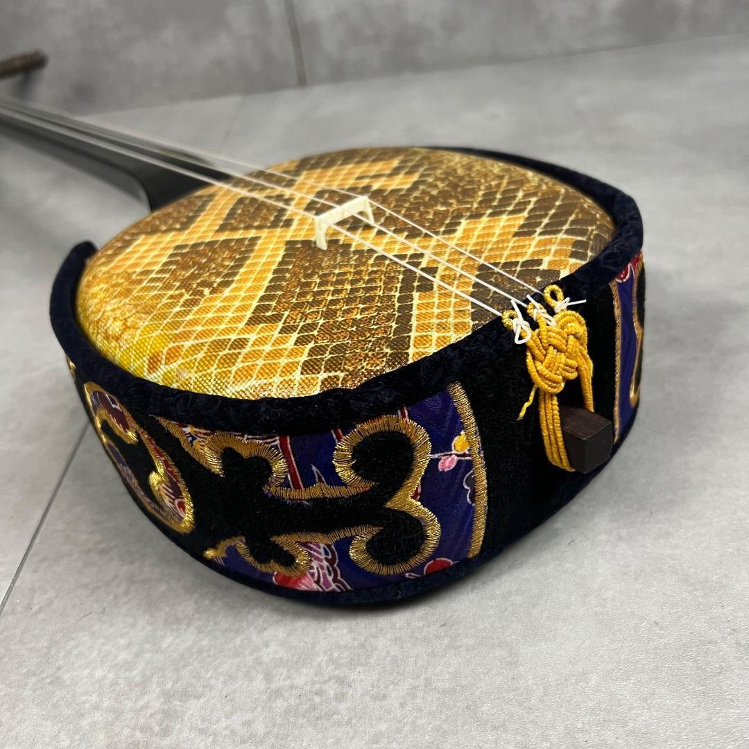 沖縄三線　全長約80cm　セミハードケース　へび　和楽器　初心者おすすめ