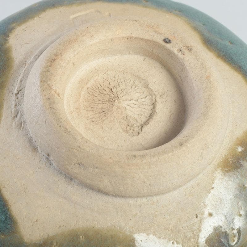 茶道具　琉球焼　壺屋焼　小橋川仁王造　茶碗　共箱　V　9832