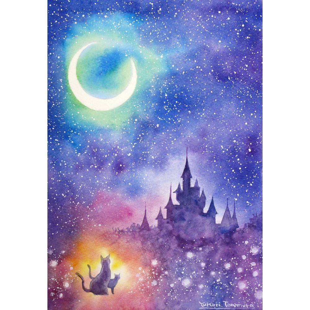 ぷうあさま専用 （原画）夜空に咲く花 ほか　5点おまとめ