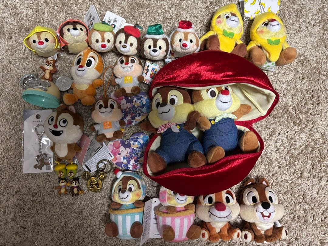 ディズニー　チップとデールぬいぐるみ セット