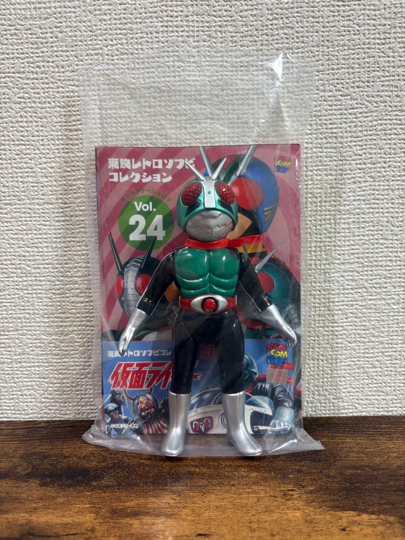 メディコムトイ 東映レトロソフビコレクションM 仮面ライダー新1号(面取れ)