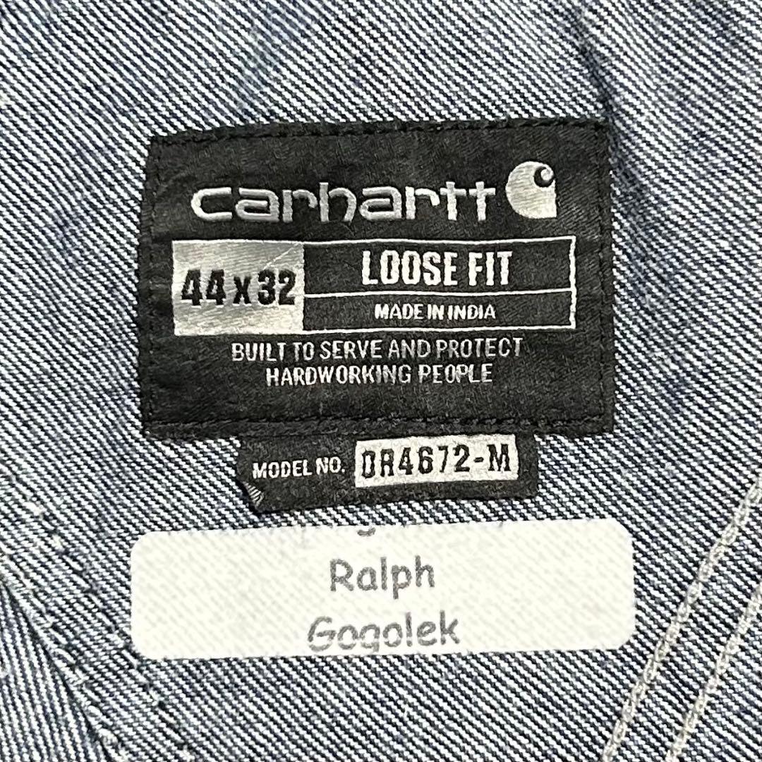 カーハートデニムオーバーオールC1081ペインターパンツ極太w44アメリカ古着