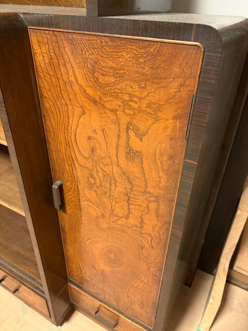 アンティーク 本棚 シェルフ 昭和レトロ 飾り棚 ヴィンテージ 古家具