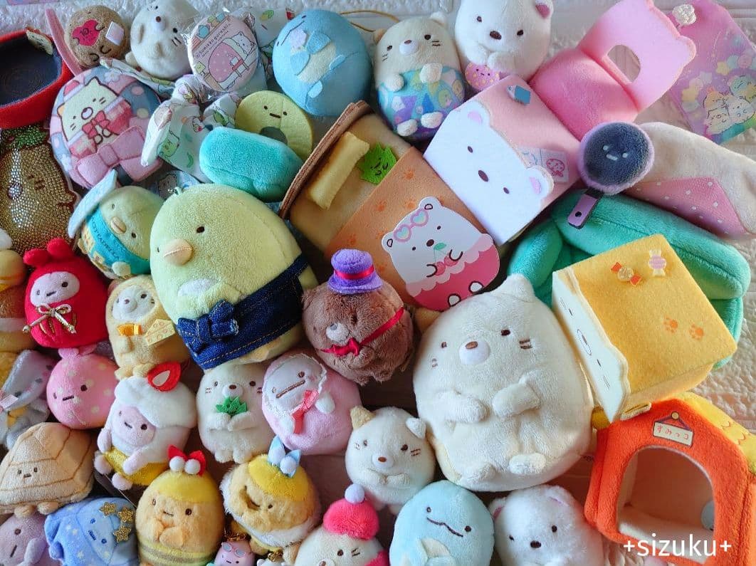 【豪華80点】すみっコぐらし とかげ ねこ 家具他 てのりぬいぐるみ まとめ売り