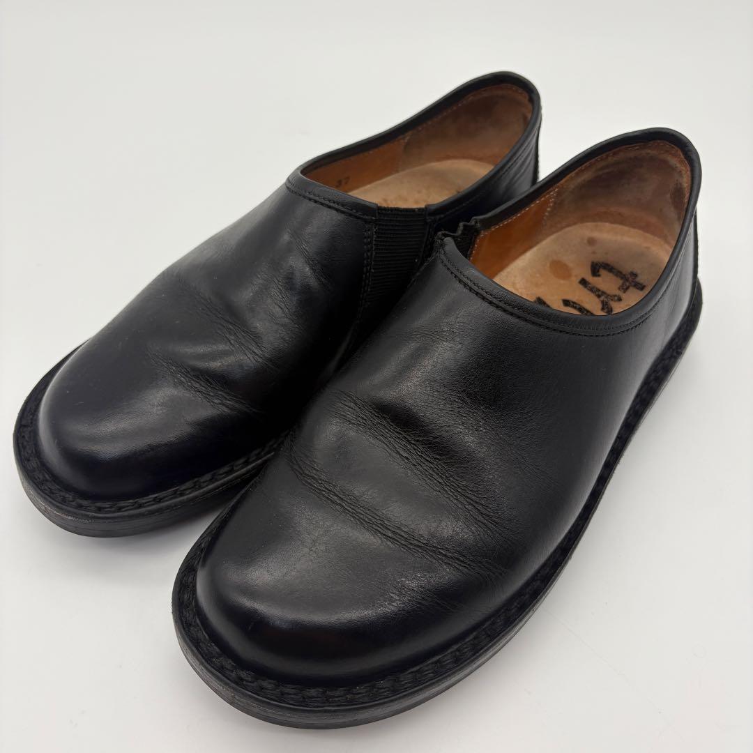 trippen Yen イェン レザースリッポン 黒 37 23.5 サイドゴア