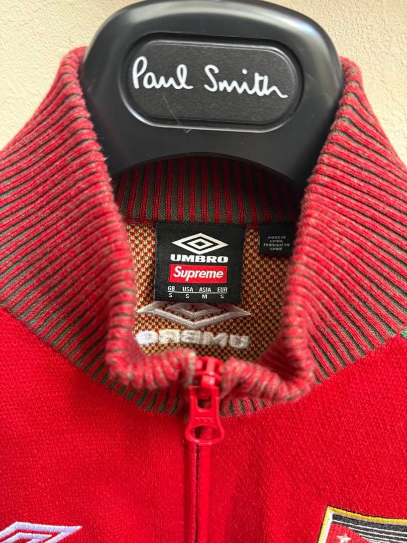 断*男様 Supreme x Umbro Zip Up Sweater \"Red