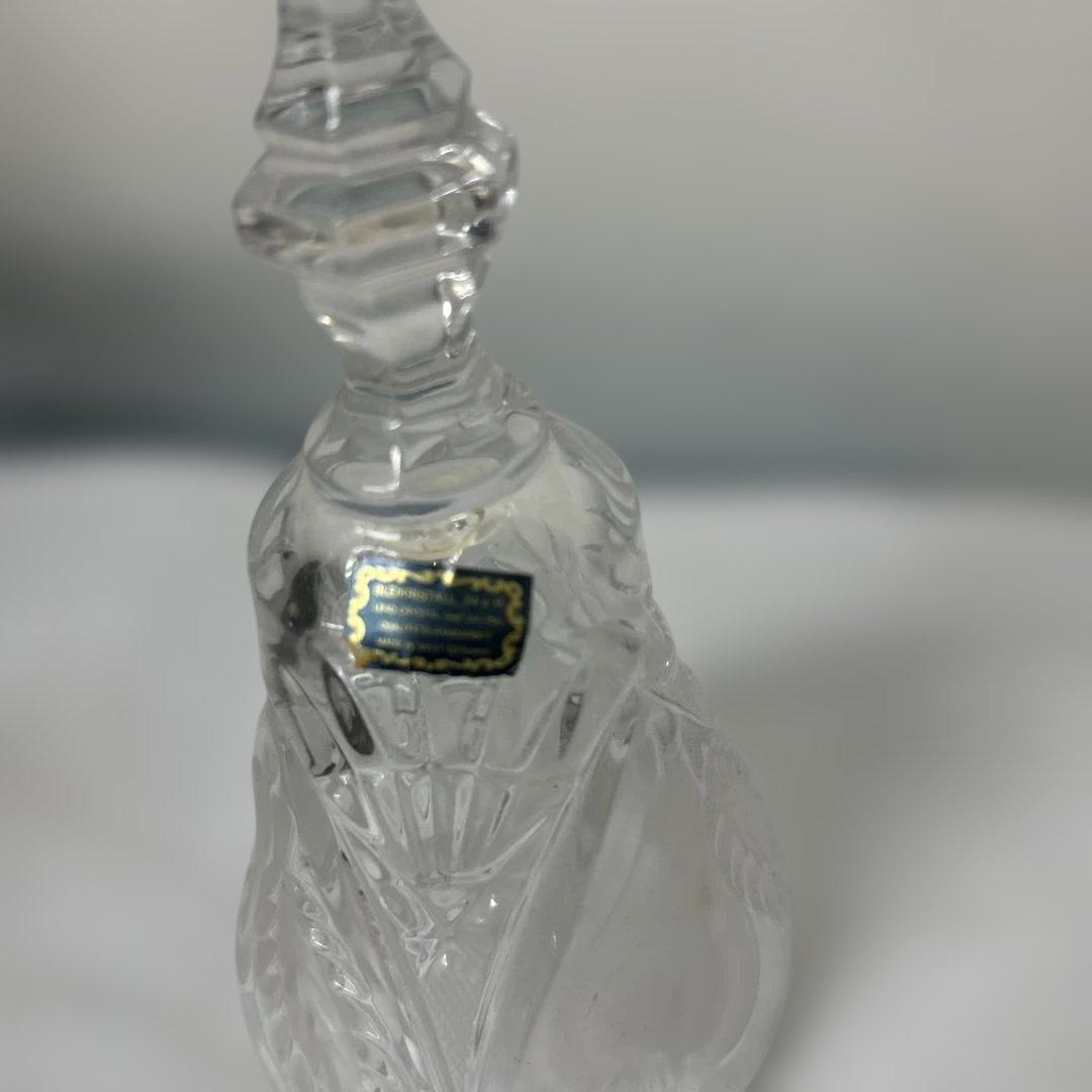 西ドイツ製　カットガラス ハンドベル