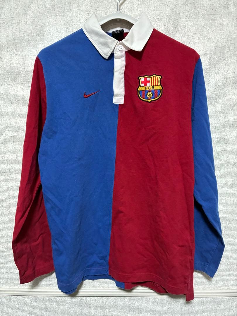 レア　FCバルセロナ　ポロシャツ　ラガーシャツ　ヴィンテージ