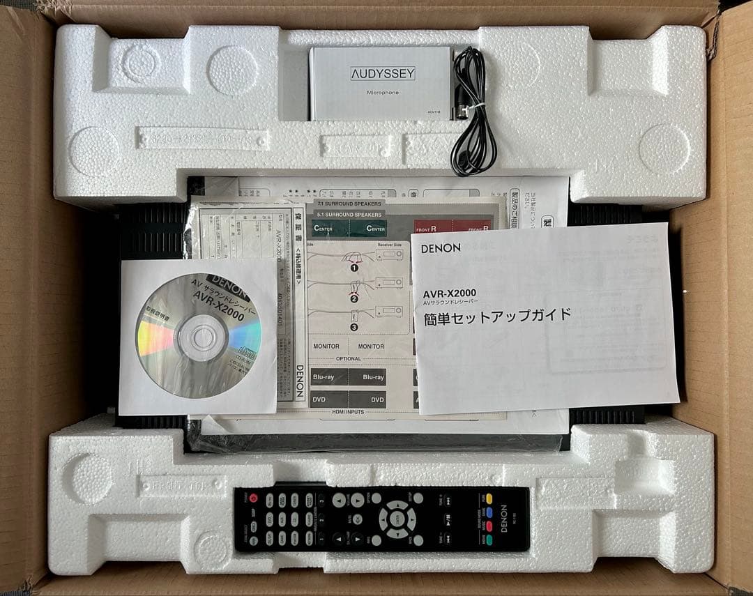 【美品】DENON デノン AVR-X2000 AVアンプ7.1ch