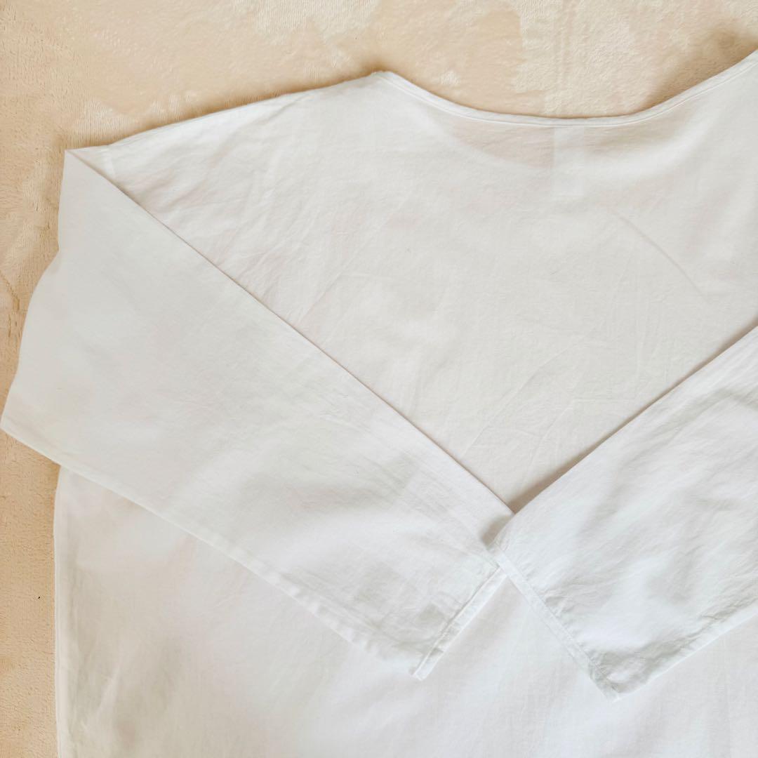 【美品】yoli simple wide blouse ブラウス ホワイト