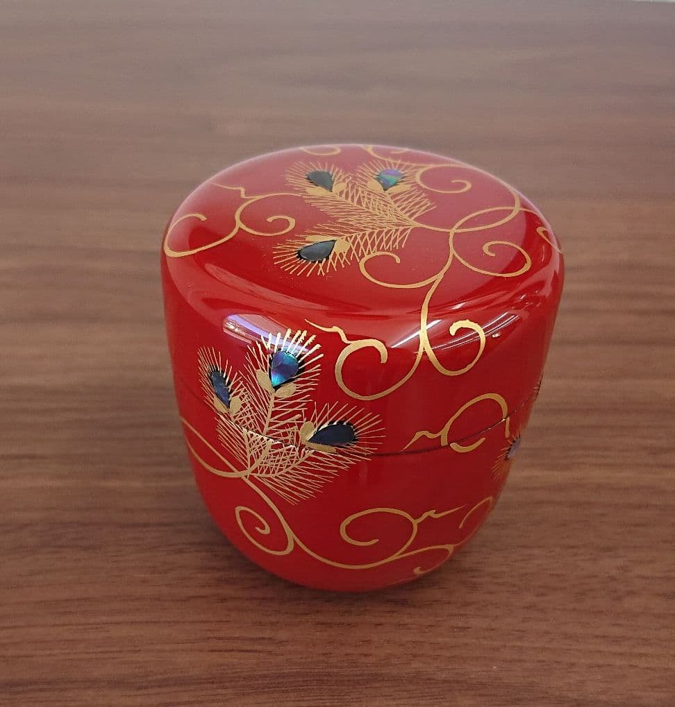 【能作】加賀蒔絵師 良斉作 松唐草 中棗