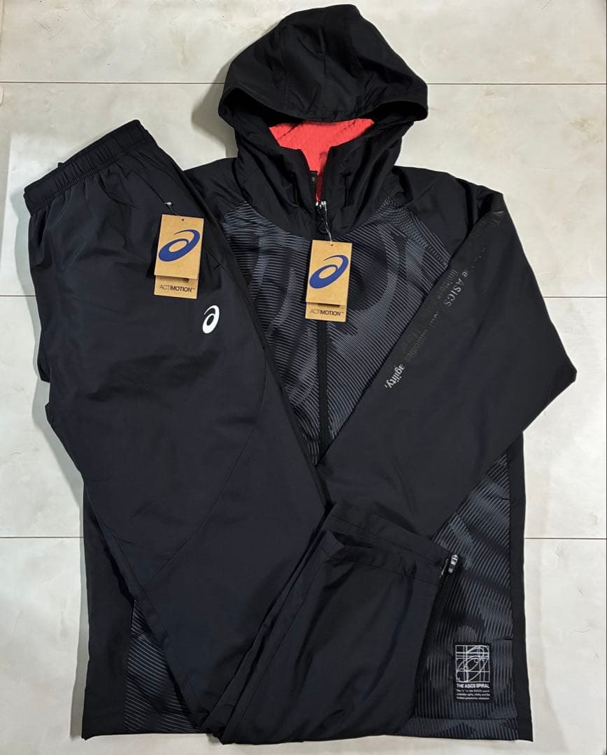 【新品】ASICS/裏トリコットグラフィック ウインドブレーカーフーディー/M