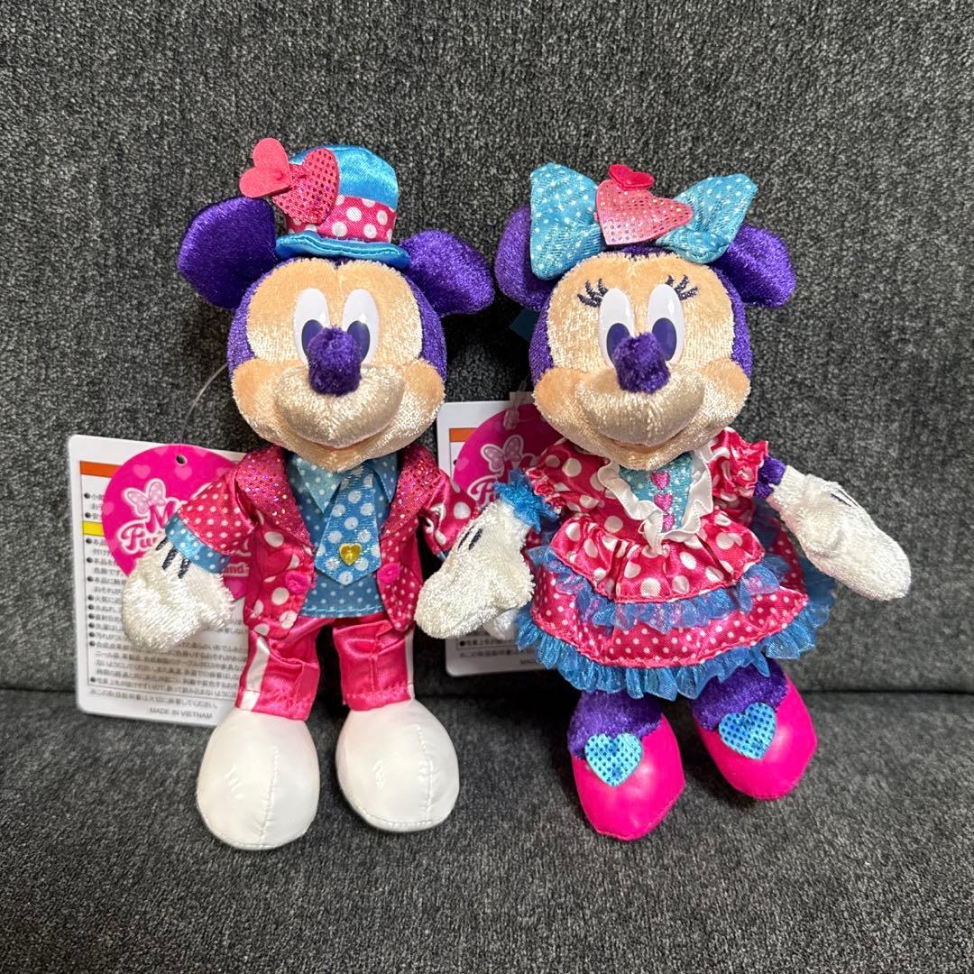 ディズニーランド　パルパルーザ　ぬいぐるみバッジ　ミッキー　ミニー