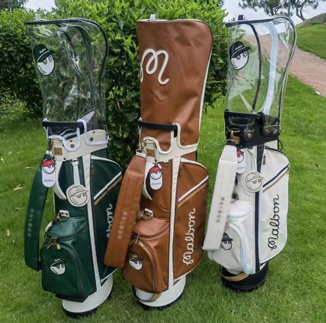 漁師キャディバッグ 帽子袋 ボーケイ キャディバッグ PUレザー スポーツゴル