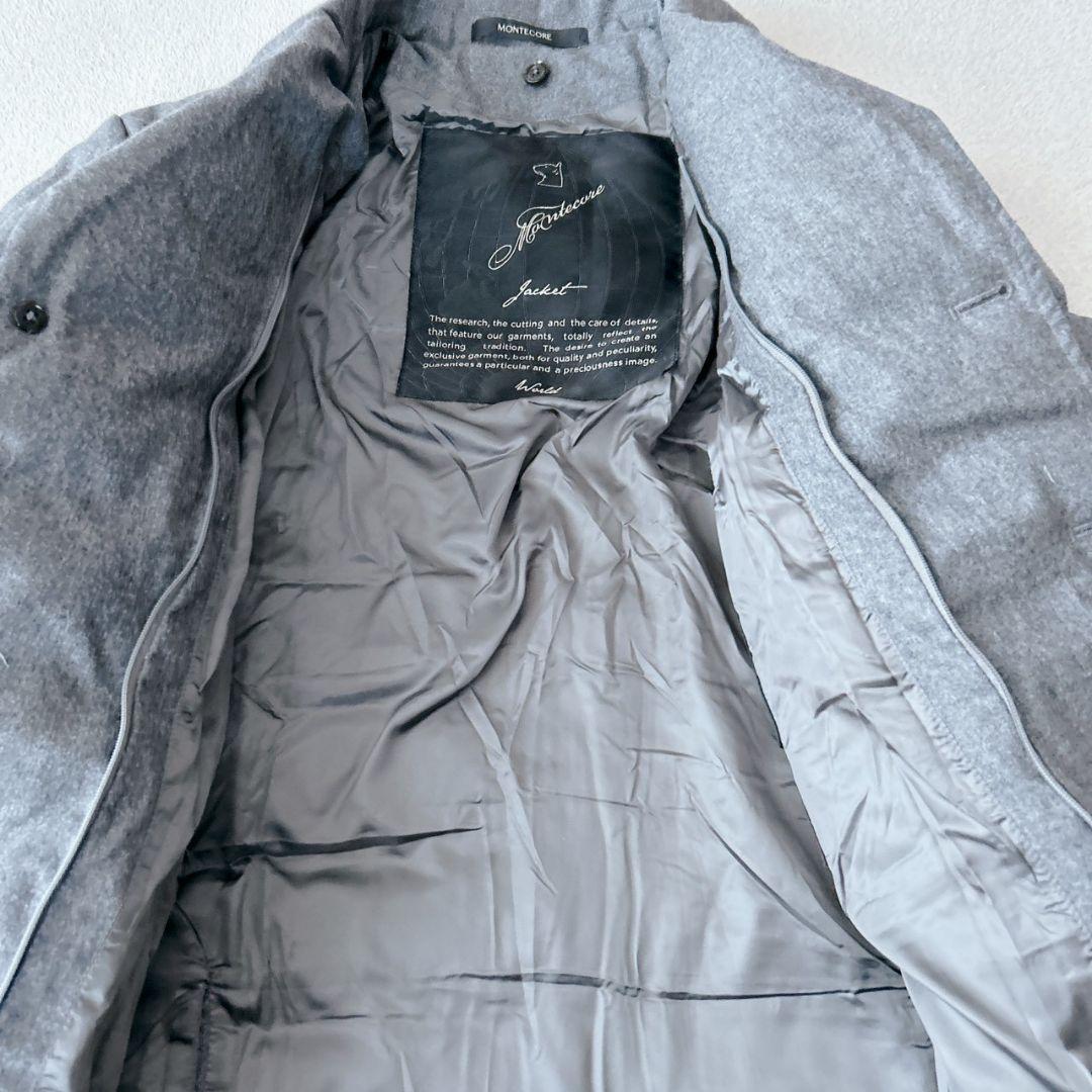 Montecore ダウンジャケット テーラード カノニコ ウール グレー46