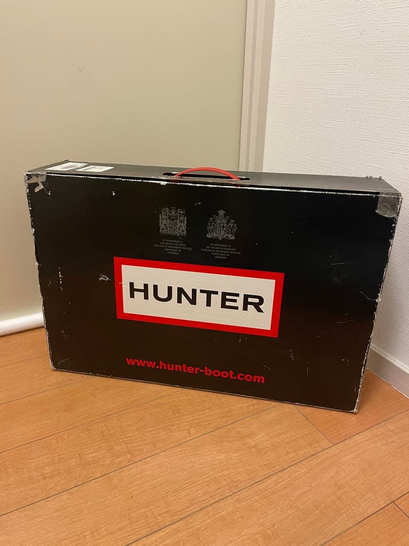 本日値下げ、HUNTER ブラックUK6(24.5cm~25cm)