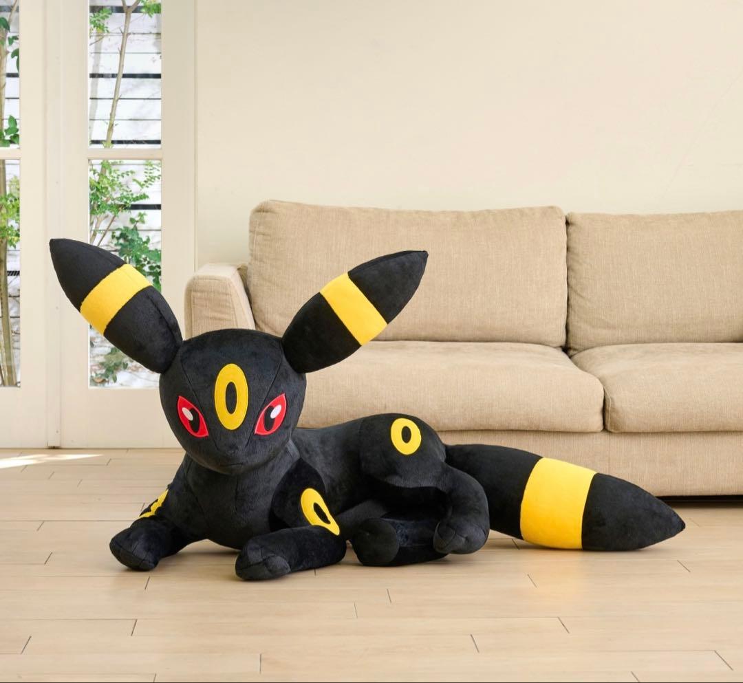 ポケモン 等身大ブラッキー 寝そべりぬいぐるみ