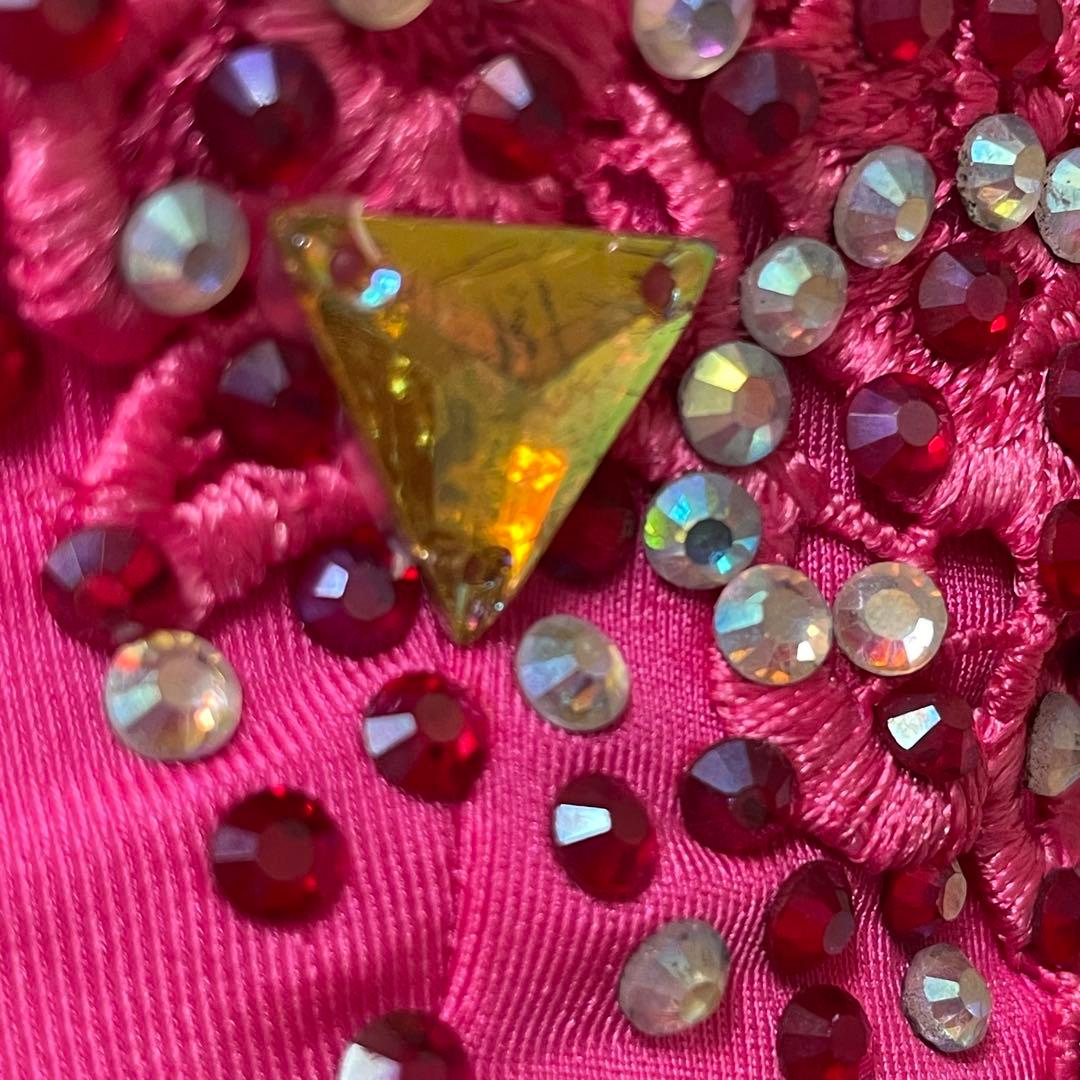 社交ダンス　ラテンダンス　ドレス衣装　ロング　ピンク　S1119