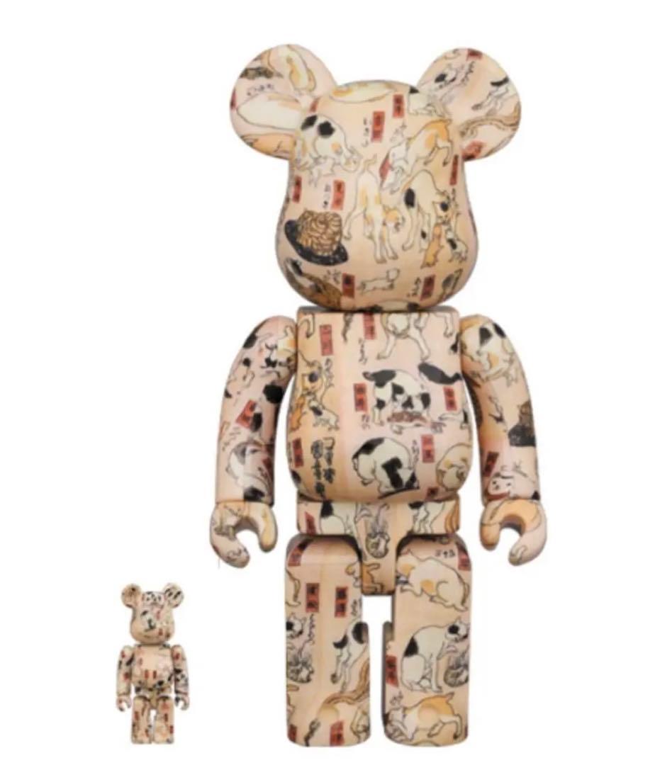 新品未開封 BE@RBRICK 歌川国芳 猫飼好五十三疋 100％ & 400％