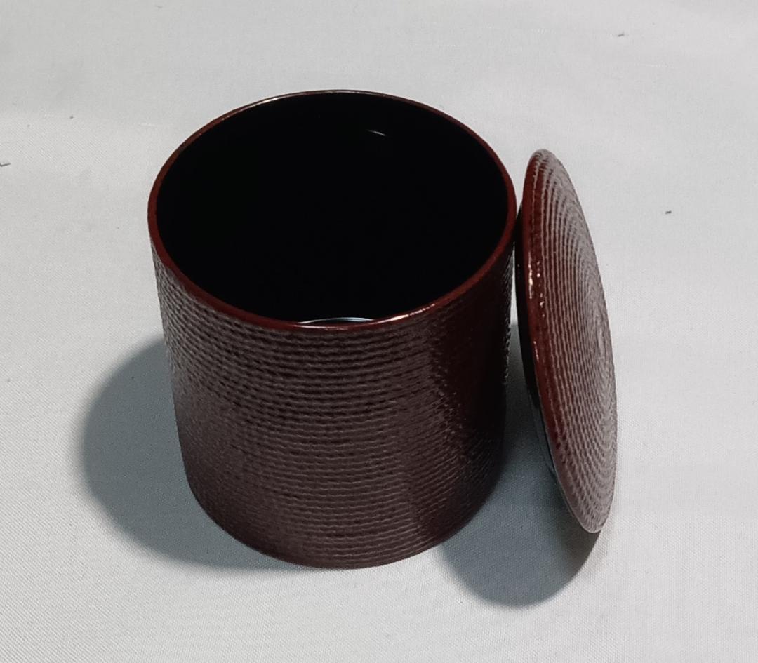 茶道具　輪島塗　秋峰作　乾漆縄目金輪寺棗　超美品！！