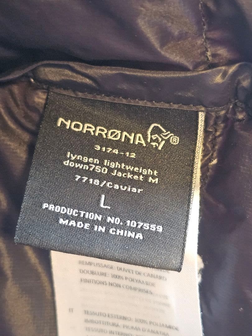 NORRONA lyngen lightweight down750 ノローナ
