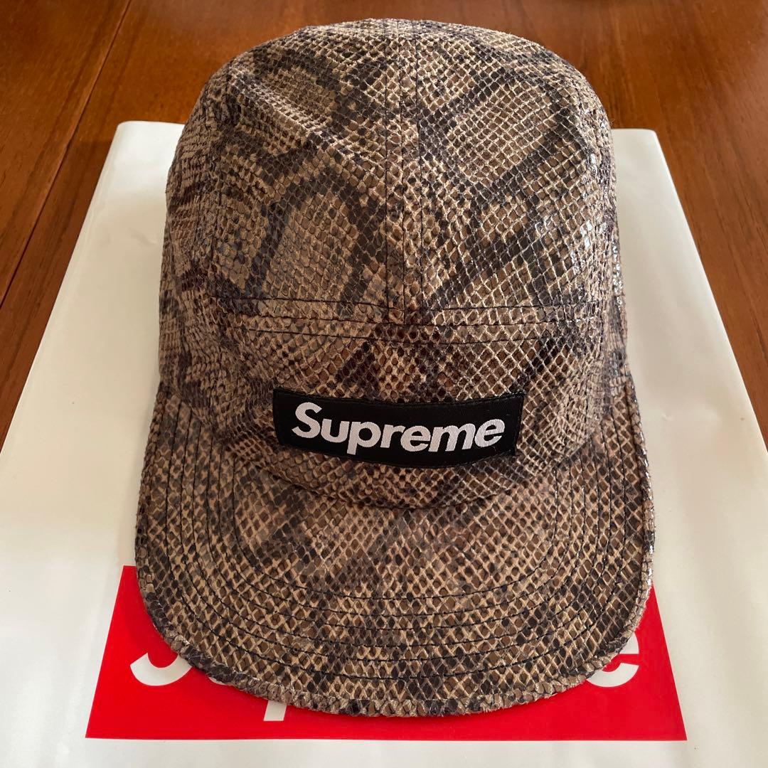 Supreme スネークスキン ワークキャップ