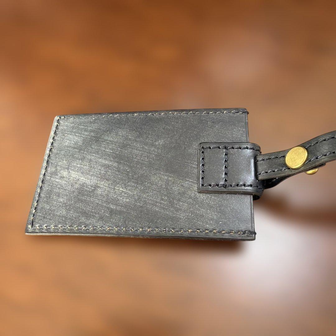 ガンゾ　GANZO ネイビー レザー ビジネスバッグ