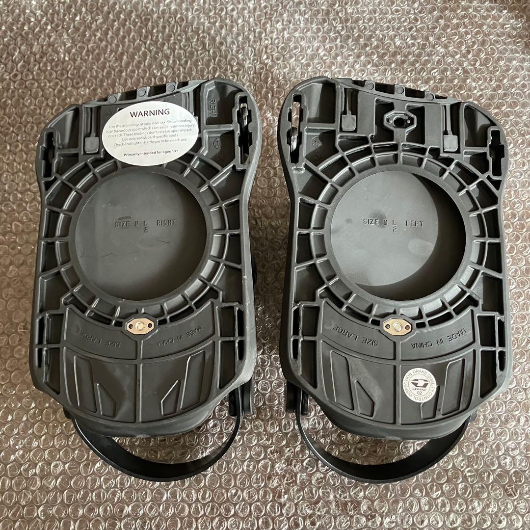 DRAKE KING BLACK サイズL スノーボードビンディング