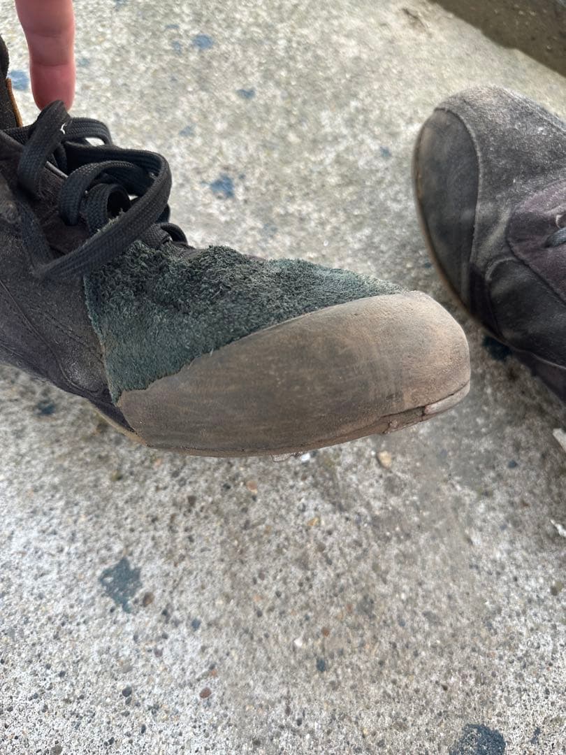 ZETT ブラック スパイクシューズ　革底　26.5センチ