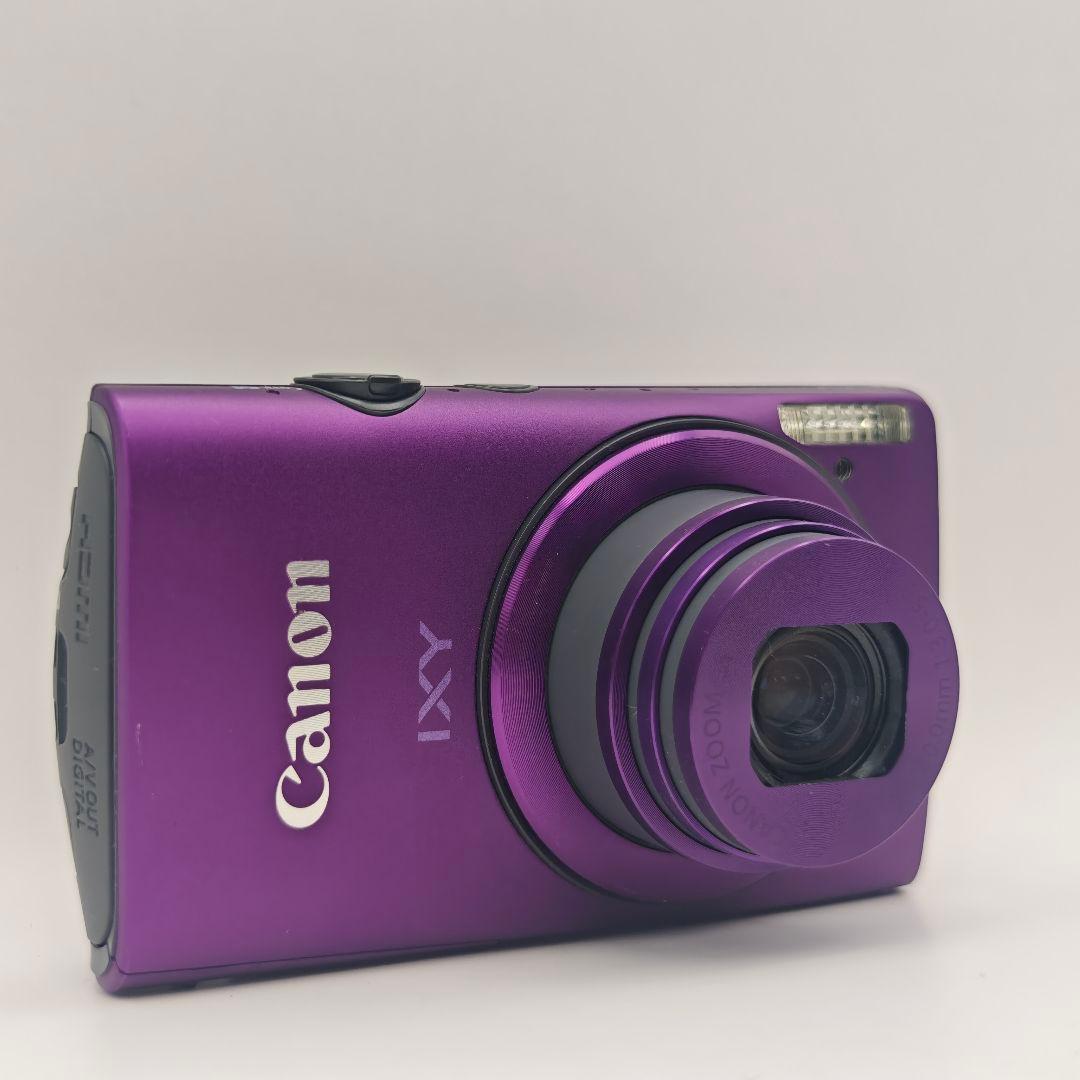 美品　人気色　Canon IXY 600F パープル　ガラスコーティング済
