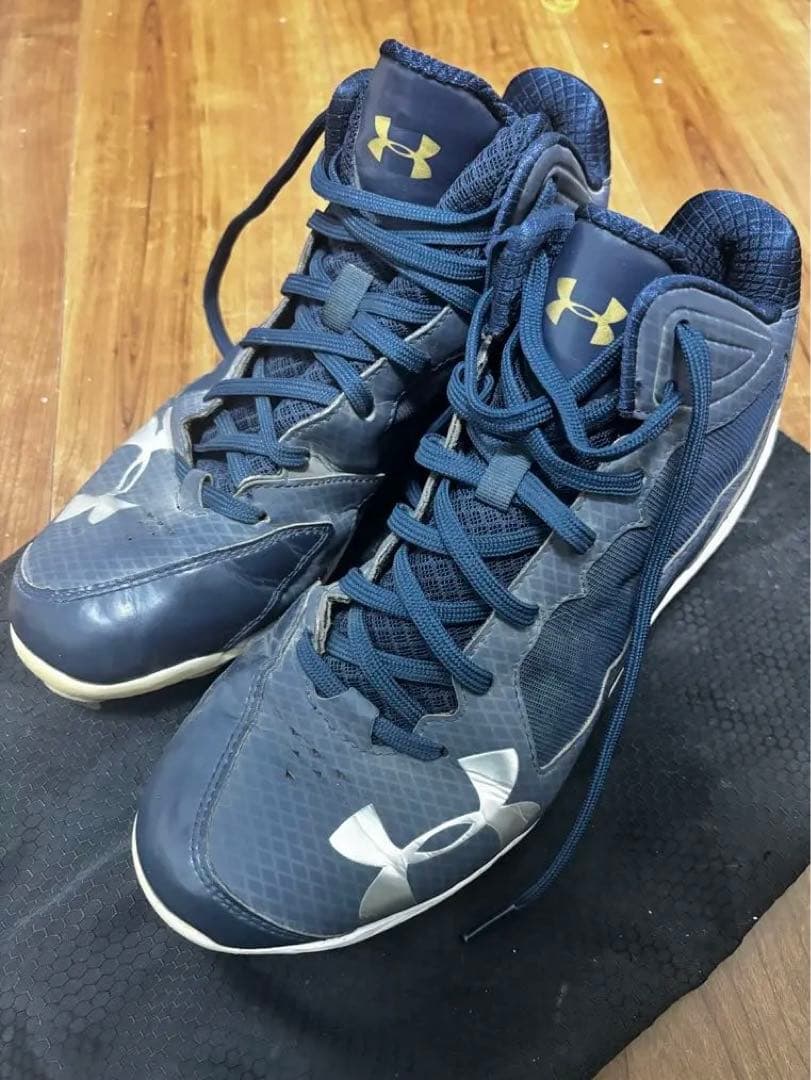 プロ　支給品　野球　吉田　アンダーアーマー　スパイク　27.0cm ネイビー