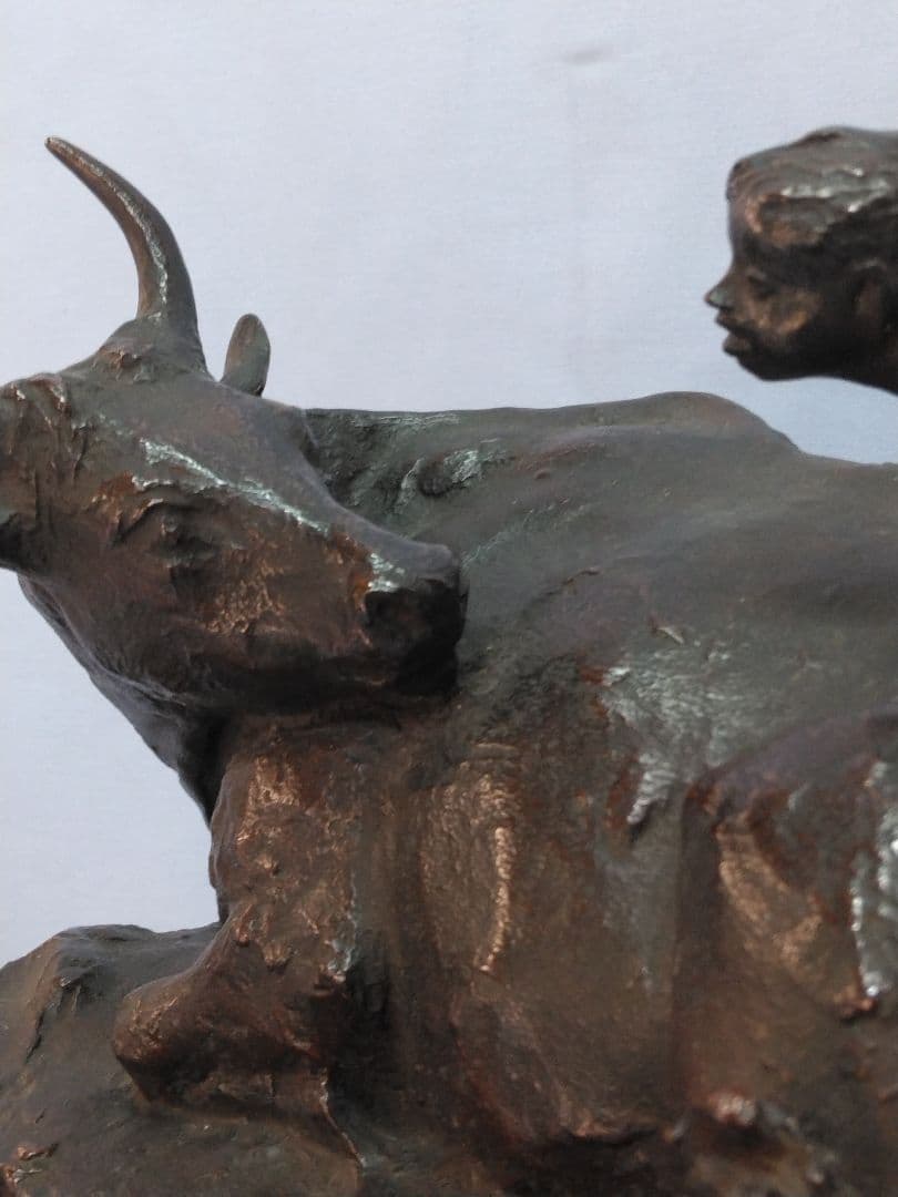 中村晋也　ブロンズ彫刻 　彫刻 文化勲章　日本芸術院会員　置物