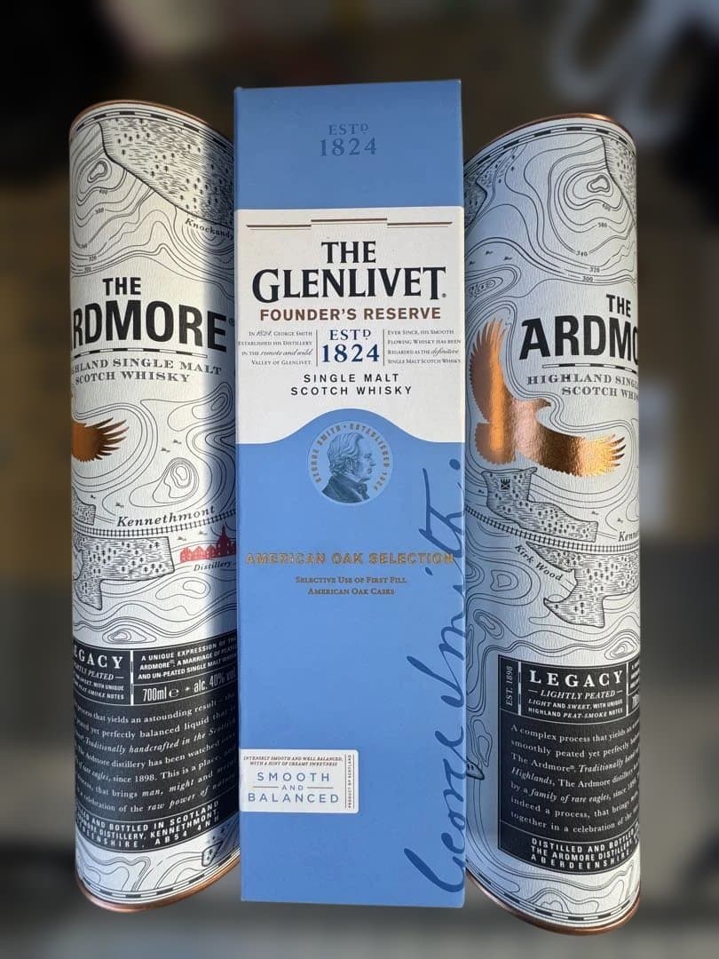 Glenlivet Founder's & Ardmore Legacy ３本