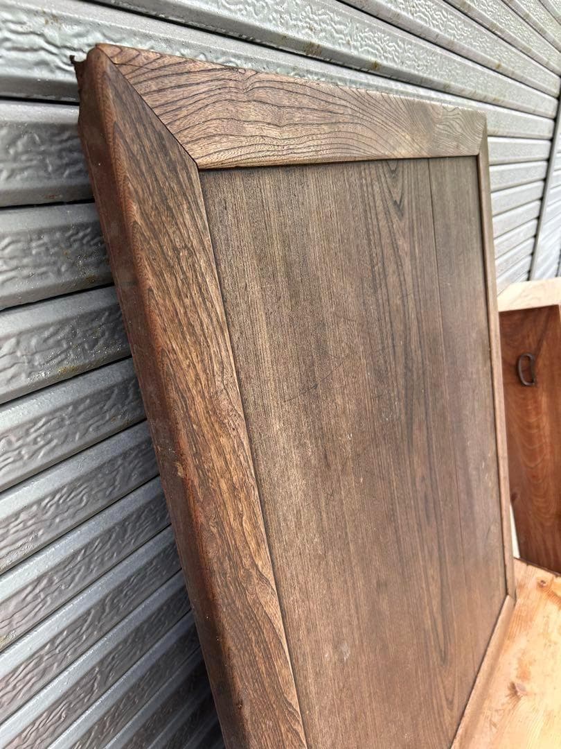 昭和レトロ アンティーク 古家具 無垢材欅材 大型座卓 センターテーブル