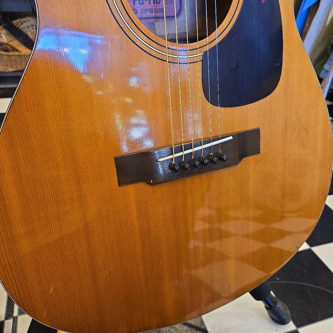 希少 赤ラベル YAMAHA FG-110 アコースティックギター ビンテージ