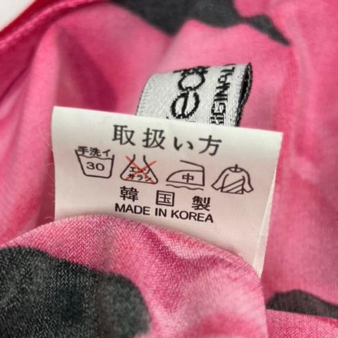 社交ダンス　スタンダードドレス　モダンドレス　ピンク　薔薇プリント