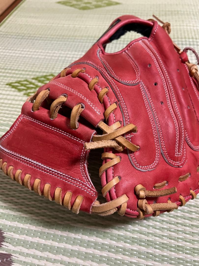 ア*ー様 軟式グローブ 左投げ投手用　キャッチャーミット右投げ