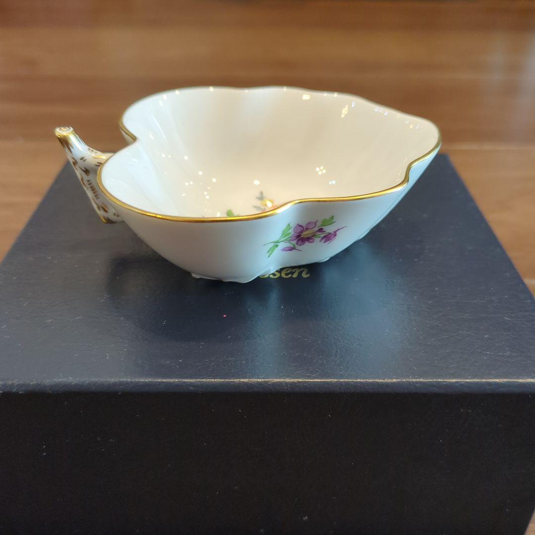 Meissen ハート型花柄磁器皿