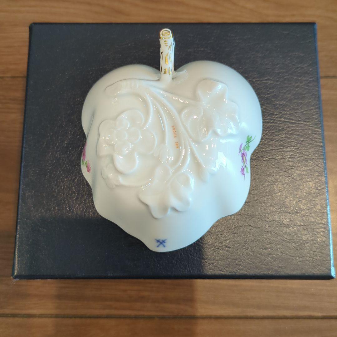 Meissen ハート型花柄磁器皿