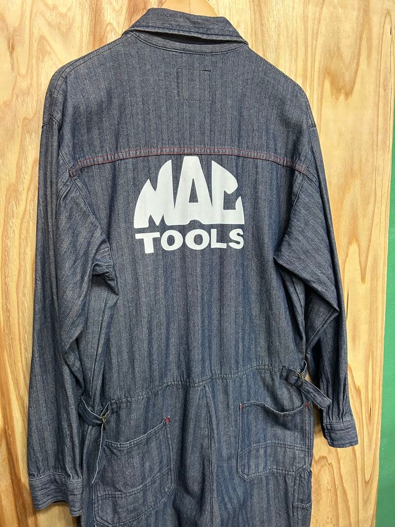 MAC TOOLS ストライプデニムオーバーオール イーブンリバー