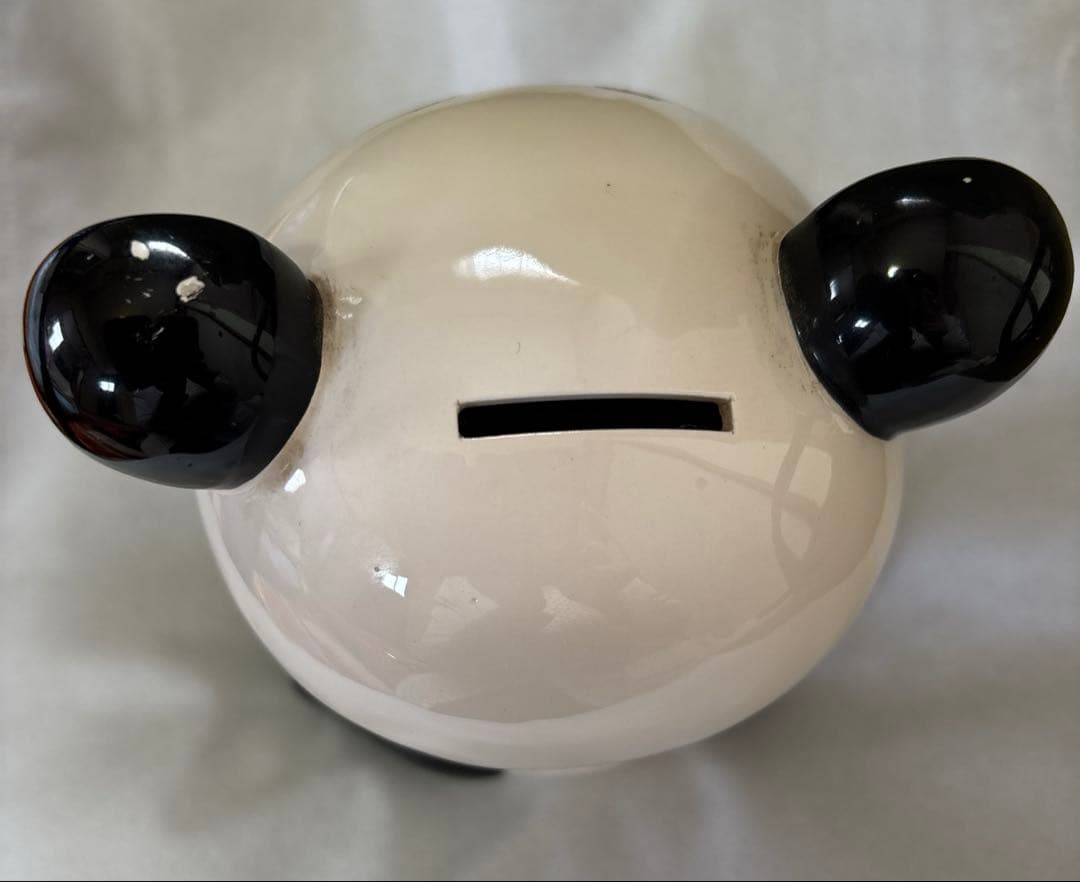 ☆希少☆昭和レトロ　内藤ルネ　パンダ赤電話　陶器貯金箱