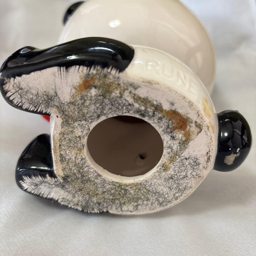 ☆希少☆昭和レトロ　内藤ルネ　パンダ赤電話　陶器貯金箱