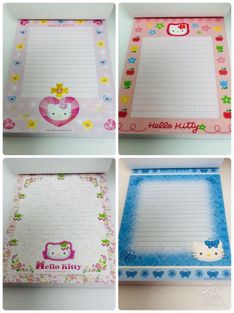 シール　24柄　大判メモ　エンジェル　ハローキティ　メモ帳　平成レトロ　サンリオ