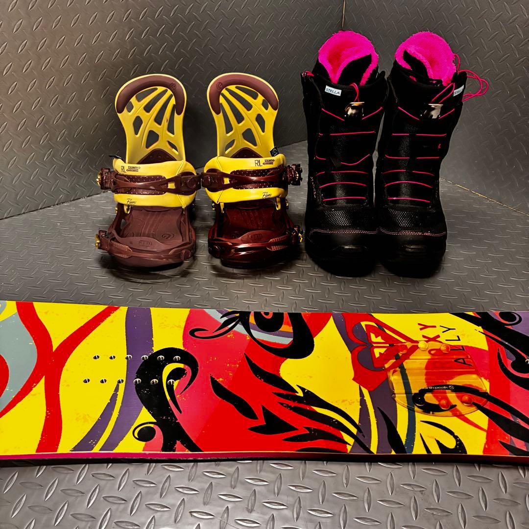 【レディース】ROXY ALLY 143 FLUX RL ブーツ付き ３点セット